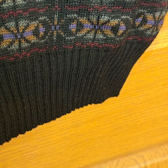 VTG Tricots St Raphael 100% Pure Virgin Wool Mens Button Down Sweater Ve… - Picture 9 of 14